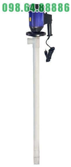 Bơm thả thùng phuy hóa chất JDT-600W-PTFE, cột áp 7m