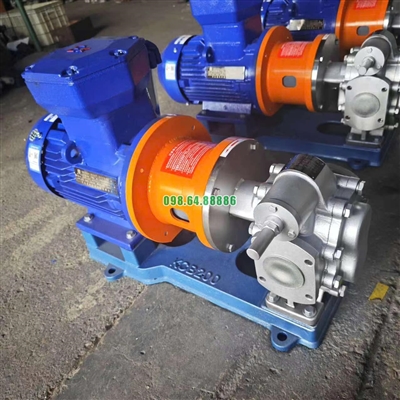 Máy bơm bánh răng KCB200 đường kính hút xả Dn50